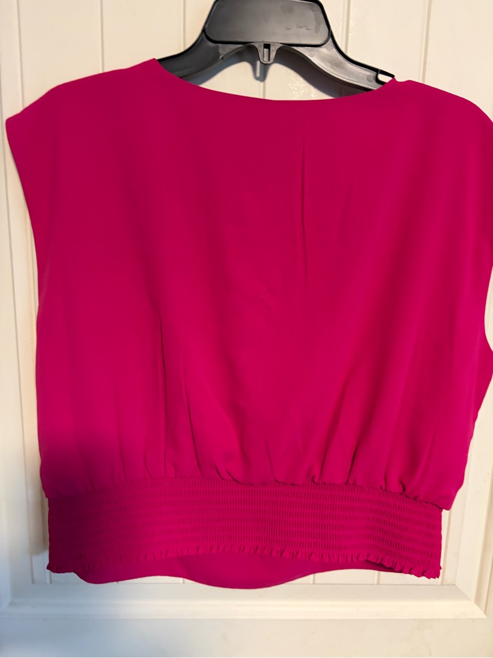 NINEMINUTES Fuchsia Sleeveless Wrap-Front Blouse - Picture 4 of 4